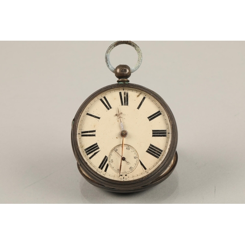 228 - Two vintage white metal pocket watches, some damage