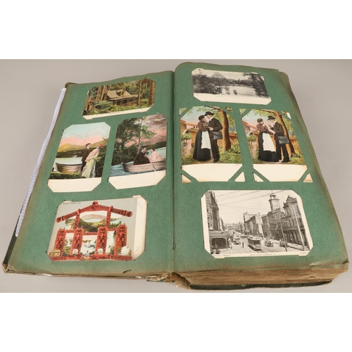 280 - Large postcard album containing approx. 1000 British and international postcards, dated 1907