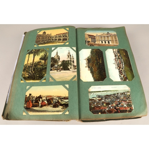 280 - Large postcard album containing approx. 1000 British and international postcards, dated 1907