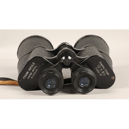 287 - Charles Frank 'Frank-Nipole' coated optic binoculars 12 x 65, no. 42678