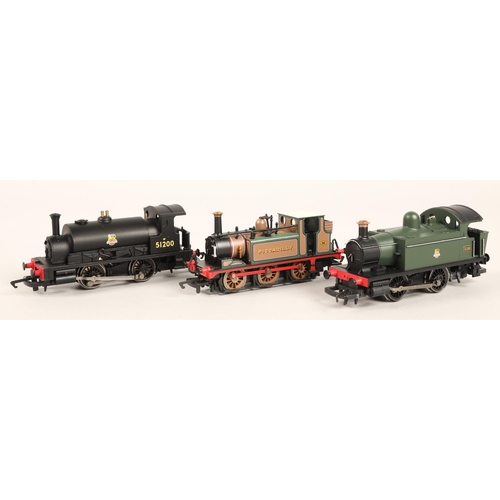 214 - Three boxed Hornby 00 Gauge model trains to include R 2483 LBSC 0-6-0 Terrier Class AIX 'Piccadilly ... 