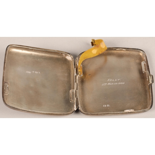 238 - Three hallmarked silver cigarette cases, gross weight 261g