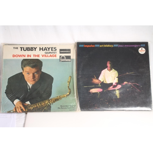 381 - Jazz records to include Art Blakey and his Messengers on Mono Impulse label, The Tubby Hayes Quintet... 