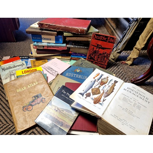 412 - Collection of various books and maps