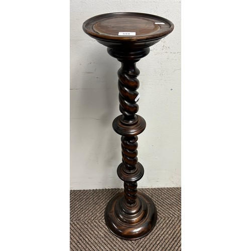 594 - Barley twist jardiniere stand, 97cm high