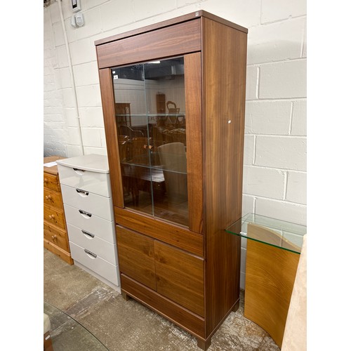 620 - Contemporary glazed display cabinet, 193cm high