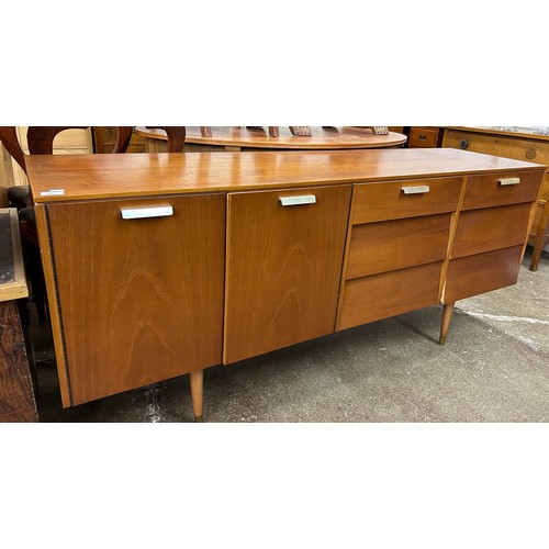 663 - Avalon Yatton mid-century sideboard, H 72cm, W 168cm, D 45cm