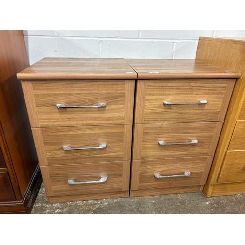 681 - Pair bedside drawers by Alstons Furniture, 72cm h x 45cm w x 42cm d