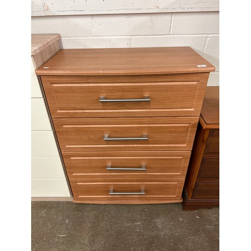 687 - Four-drawer chest, 99cm high