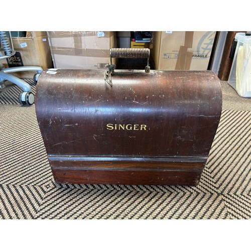 434 - Cased Singer sewing machine