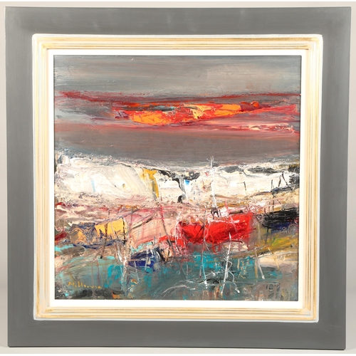 715 - Nael Hanna (Scottish/Iraqi born 1959) ARR, framed oil on board, signed, 