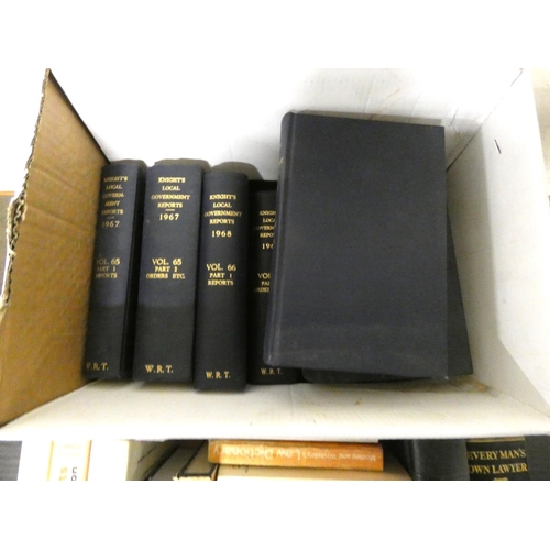 161 - Two boxes of vintage law books.