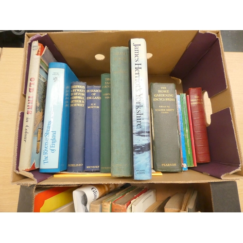 98 - Two boxes of books, geography and gardening.