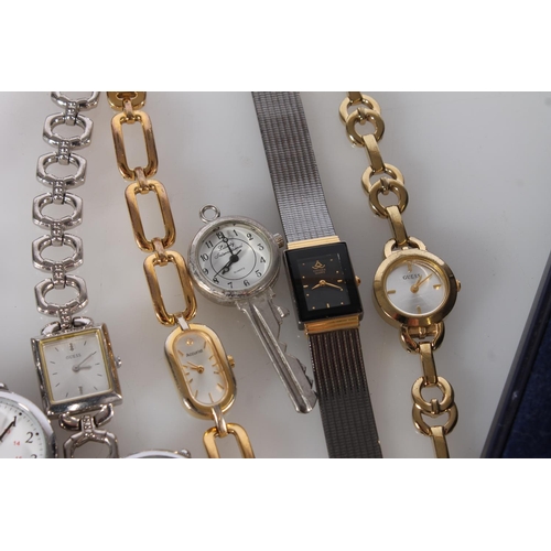 422 - Ladies wristwatches to include Citizen, Timex, Guess, Loris, Accurist, etc. also three nurses watche... 