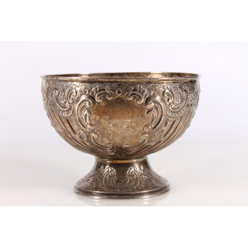 447 - Victorian silver pedestal bowl, George Wish Sheffield 1898, W16.5cm, 283g.