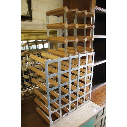 452 - Two wine racks.