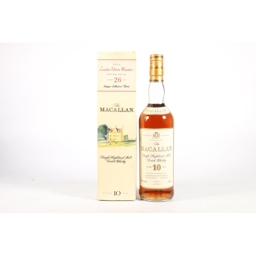 1243 - THE MACALLAN 10 year old single malt Scotch whisky, old style cream and gilt label, 40% abv., 70cl, ... 