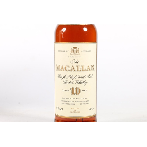 1243 - THE MACALLAN 10 year old single malt Scotch whisky, old style cream and gilt label, 40% abv., 70cl, ... 