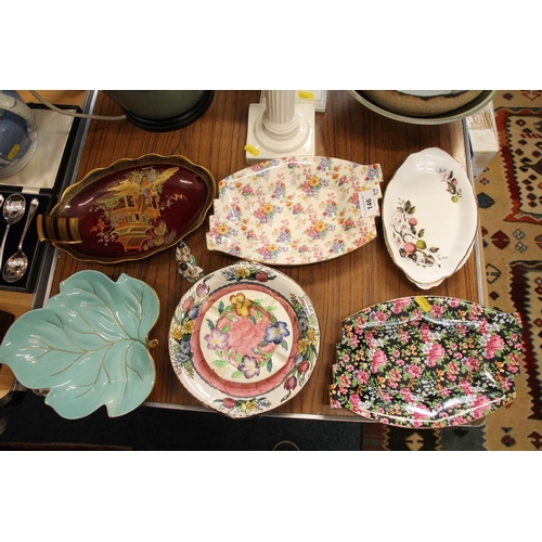 146 - Plates to include Royal Winton Chintz, Carlton Rouge Royale, etc.