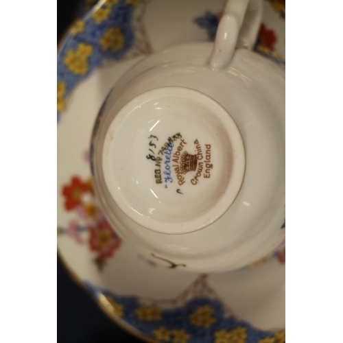 17 - Royal Albert Florette teaset, #749633.