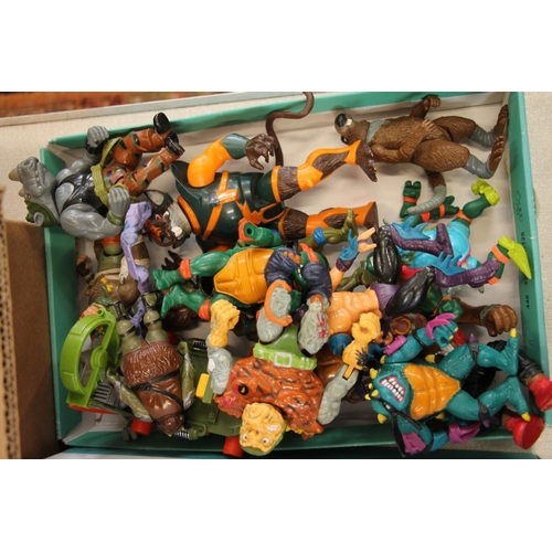 216 - Vintage 1980s toys to include Thundercats, Teenage Mutant Ninja Turtles, Star Wars, X-Men, etc.