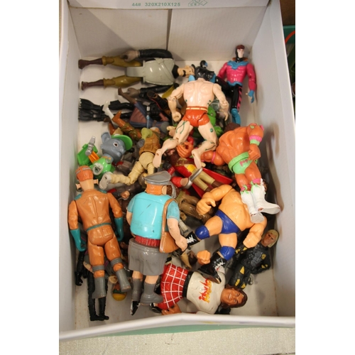 216 - Vintage 1980s toys to include Thundercats, Teenage Mutant Ninja Turtles, Star Wars, X-Men, etc.