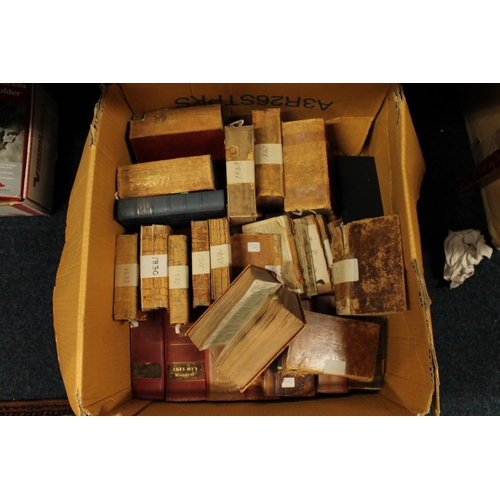 301 - Box of 18th to 19th Century Scottish Law books, etc.