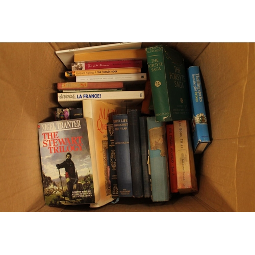 302 - Box of novels and fiction, etc.