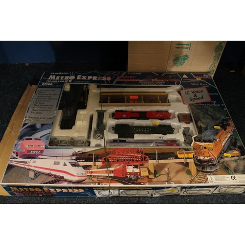 314 - Boxed Playgo metro express battery operated train set.