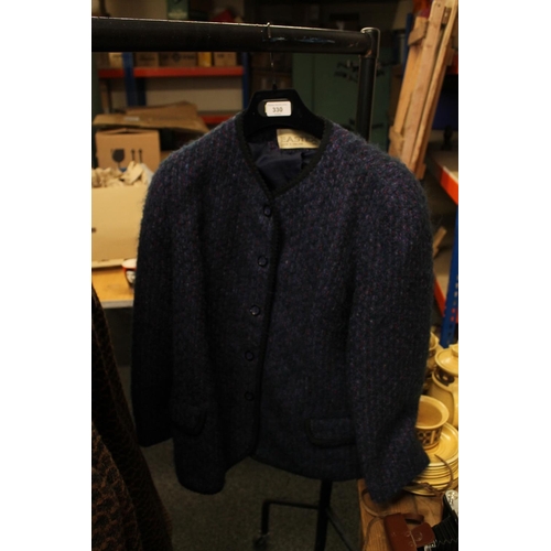 330 - Five vintage lady's wool jackets and jumpers.