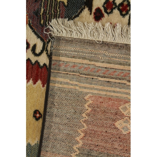 335 - Tribal wool rug, 186cm x 140cm.