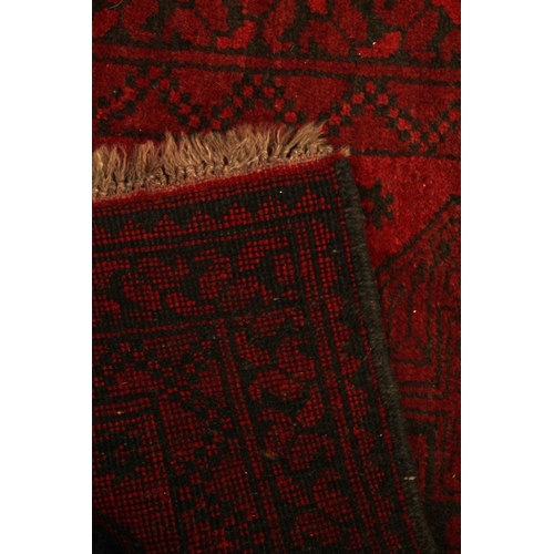 341 - Caucasian red and black prayer rug, 122cm x 78cm.