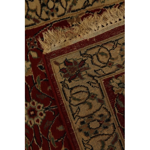 344 - Indo Sarouk rug, 131cm x 71cm.