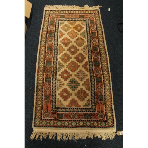 348 - Turkish kilim rug, 135cm x 71cm.