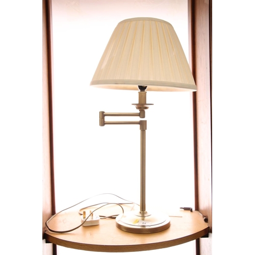 64 - Modernist tubular table lamp, 60cm to top of shade.