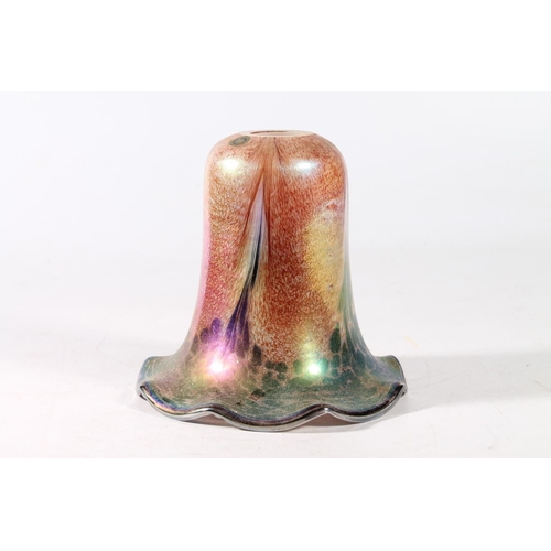 68 - John Ditchfield Glasform iridescent glass lamp shade.