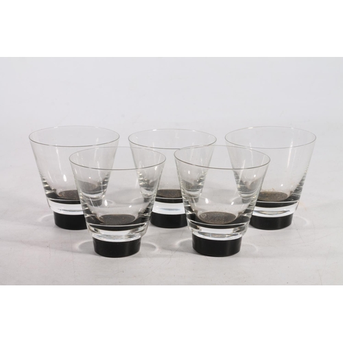 77 - Five Caithness Glass peat tumblers.