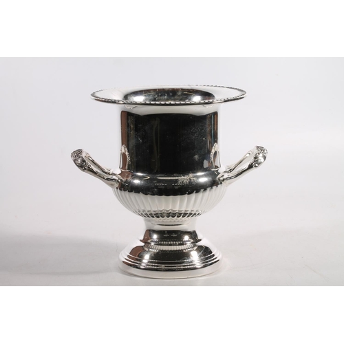 91 - Silver-plated champagne cooler.