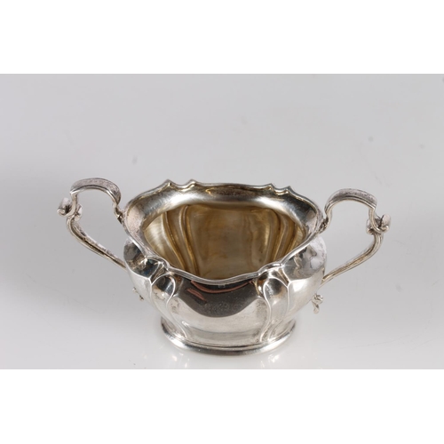 3 - Russian 84 zolotnik grade silver sugar bowl, made by August Frederik Hollming (1854-1915) for Faberg...