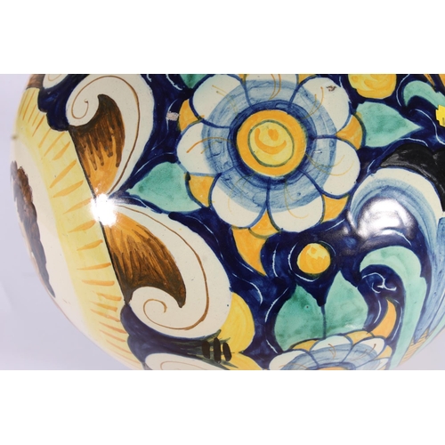 333 - Italian Cantagalli maiolica vase, late 19th century, the ovoid body decorated in the renaissance man... 