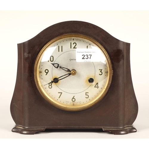 237 - Smiths Bakelite mantle clock