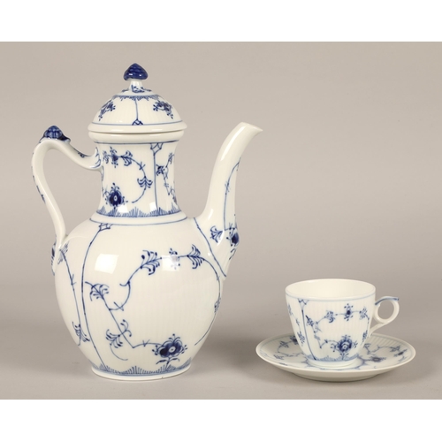 244 - Royal Copenhagen blue and white tea set - 15 pieces