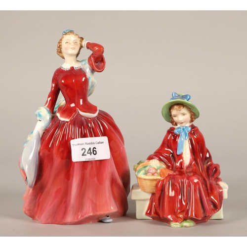 246 - Two Royal Doulton figures Blithe Morning HN2065 and Linda HN2106 (2)