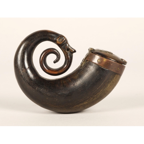 263 - 19th century horn snuff mull