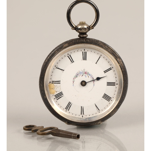 46 - C Winterhalder, Glasgow, silver ladies pocket watch