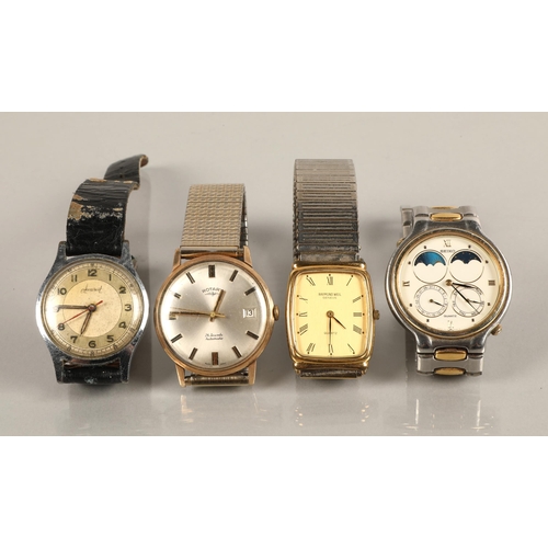 49 - Four wristwatches including Rotary, Seiko, etc