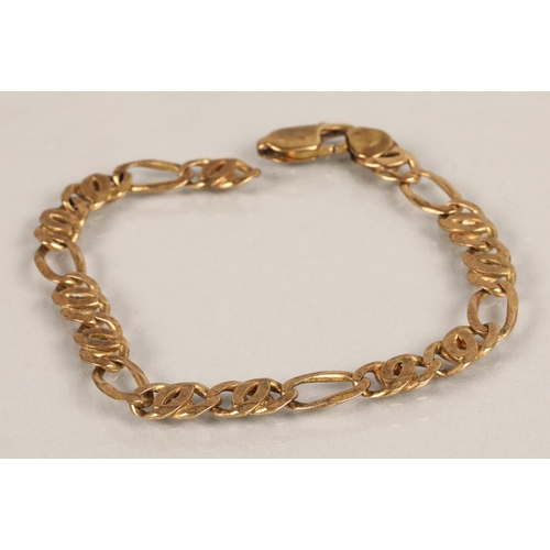 62 - 9k gold chain, damaged, 12.5g