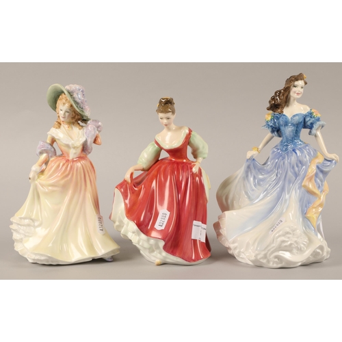 8 - Three Royal Doulton figures to include 'Fair Lady' HN2832, 'Katie' HN3360, & 'Rebecca' HN4041