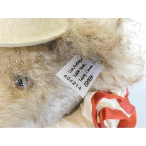 49 - Steiff. 1926 Clown Teddy Bear, 2005, white tag 404214, grey tipped mohair. Complete with certificate... 