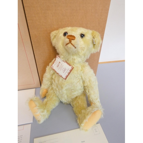 51 - Steiff. British Collector's Yellow Teddy Bear, 2003, white tag 660955, produced exclusively for UK a... 